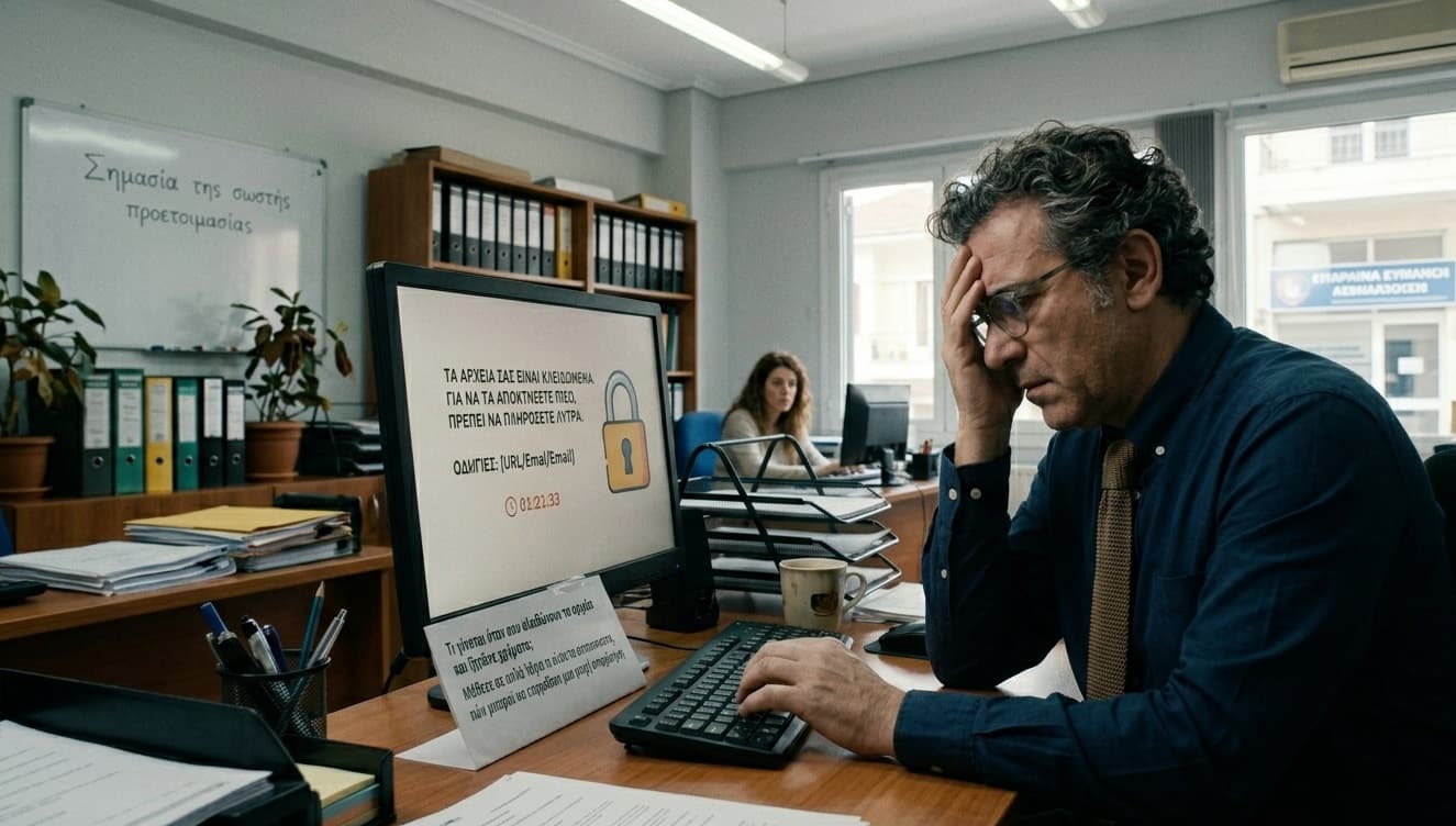 Τι γίνεται όταν σου κλειδώνουν τα αρχεία και ζητάνε χρήματα;